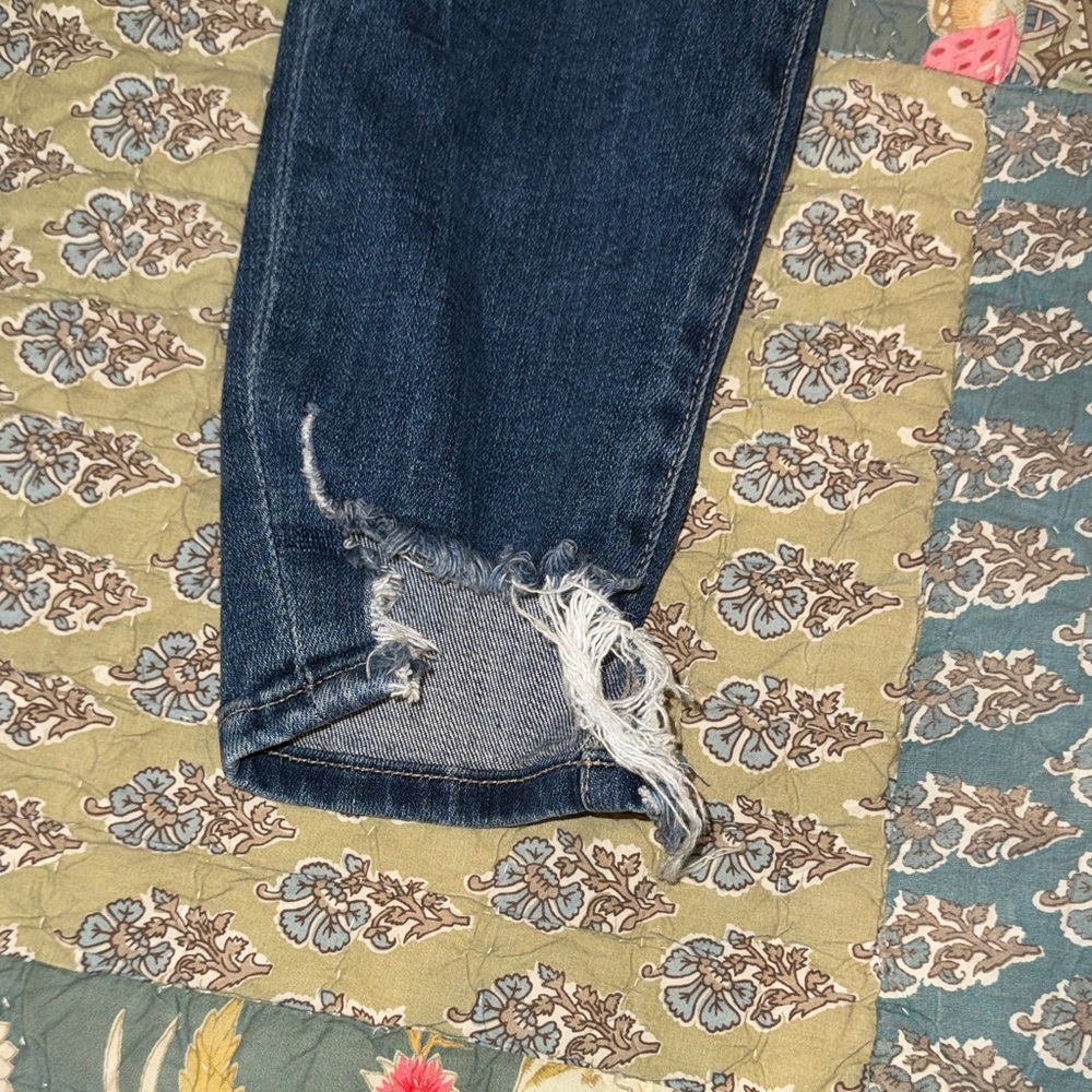 Frame Blue Distressed Skinny Jeans - Picture 11 of 11
